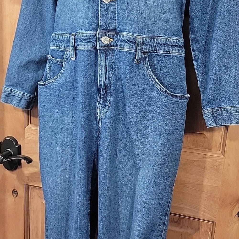 GAP Womens Denim Coverall Jumpsuit Petite Small 6/28 - Picture 5 of 14